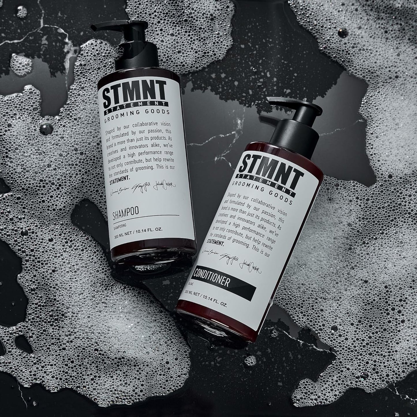 STMNT Grooming Goods Conditioner, 10.1 oz | Softens Hair | Restores Shine | Activated Charcoal & Menthol | All Hair Types