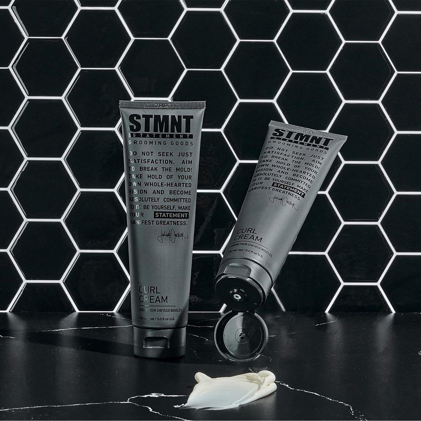 STMNT STATEMENT GROOMING GOODS Curl Cream 150 ml | Controls and Defines Waves, Curls & Corkscrew Curls | Improves Combability | Heat Protection up to 230 °C