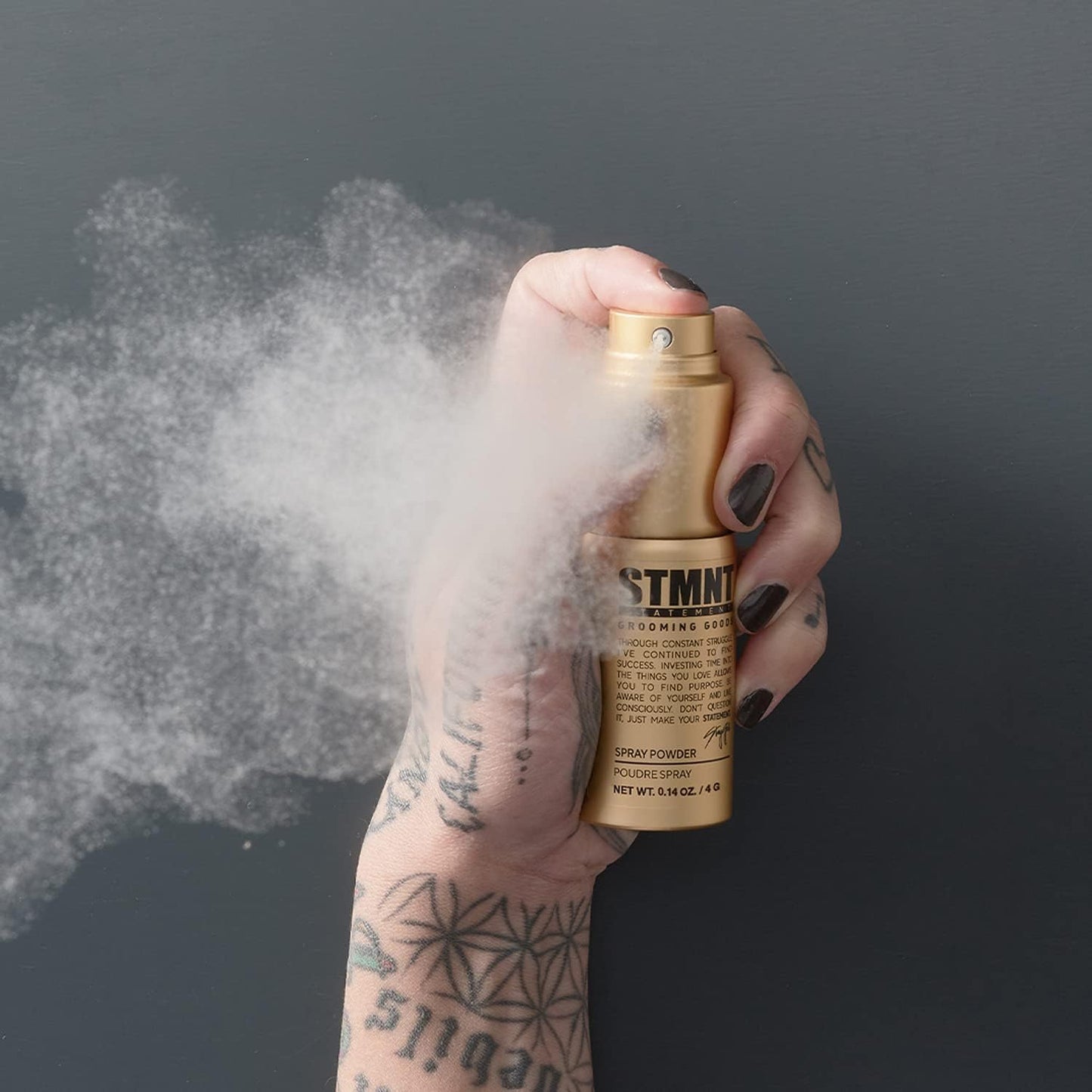 STMNT Grooming Goods Spray Powder, 0.14 oz | Extra Matte Finish | Added Texture and Grip | Super Lightweight Formula | Fuller Feeling Hair