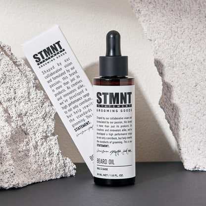 STMNT Grooming Goods Beard Oil, Silicone Free Moisturizing Formula with Natural Oils, 1.7 Fl Oz