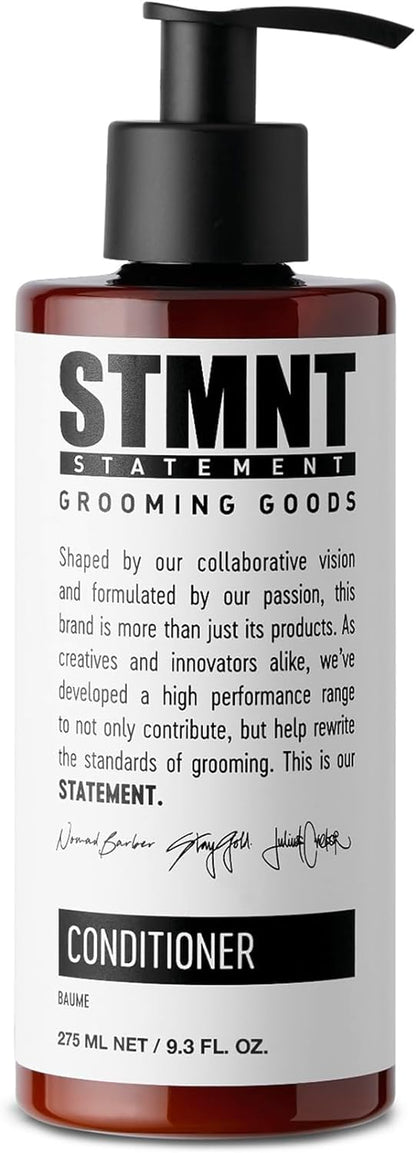 STMNT Grooming Goods Conditioner, 10.1 oz | Softens Hair | Restores Shine | Activated Charcoal & Menthol | All Hair Types