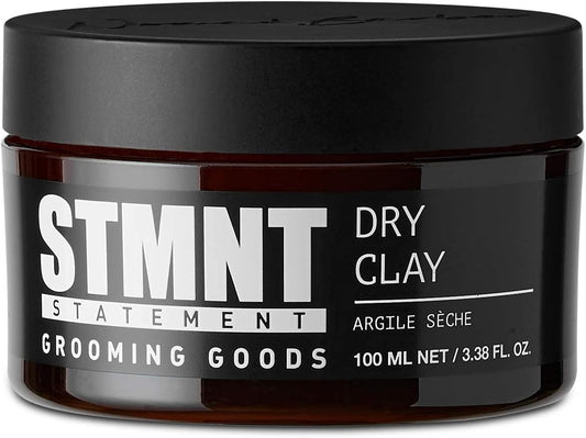 STMNT Grooming Goods Dry Clay Extra Matte Finish | Super Strong Control | Easy to Wash Out, 3.38 Ounce