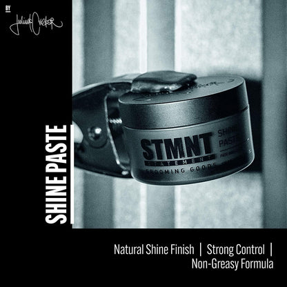 STMNT Grooming Goods Shine Paste | Natural Shine Finish | Strong Control | Non-Greasy Formula 100ml